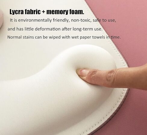 RGB LED Mouse pad with Ergonomic Wrist Rest Support, Non-Slip Kawaii Mouse Pads, 11.8" x 8.5" Gaming Wrist Pads, Pain Relief, and Easy Typing, Gaming, Notebook Computer Work and Game (Black) in Kuwait