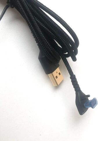 LZYDD 2 Metres Black USB Male-to-Male Gaming Mouse Cable for SteelSeries Rival 700 and 710 Mouse in Kuwait