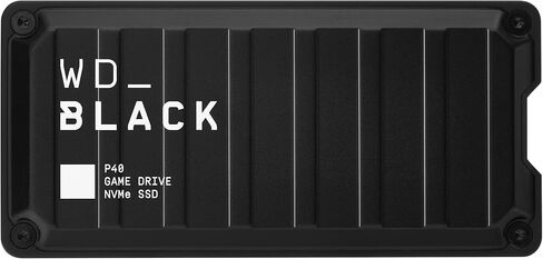 Western Digital 1TB P40 Game Drive SSD - Up to 2,000MB/s, RGB Lighting, Portable External Solid State Drive , Compatible with Playstation, Xbox, PC, & Mac - WDBAWY0010BBK-WESN in Saudi Arabia