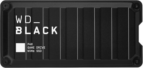 Western Digital 500GB P40 Game Drive SSD - Up to 2,000MB/s, RGB Lighting, Portable External Solid State Drive SSD, Compatible with Playstation, Xbox, PC, & Mac - WDBAWY5000ABK-WESN in Saudi Arabia