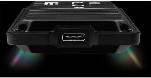 Western Digital 500GB P40 Game Drive SSD - Up to 2,000MB/s, RGB Lighting, Portable External Solid State Drive SSD, Compatible with Playstation, Xbox, PC, & Mac - WDBAWY5000ABK-WESN in Saudi Arabia