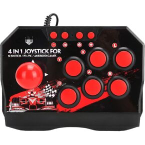 Surebuy Arcade Fight Stick, Wired Arcade Joystick, Portable Replacement for Universal Arcade Game Fighting Stick Accessories for Switch/pc/ps3 Arcade Fight Stick in Kuwait