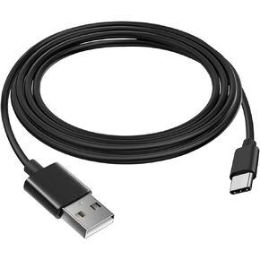 Replacement USB C Charger Charging Cable Cord for Corsair Virtuoso RGB SE/Corsair HS80 RGB/Corsair Virtuoso RGB SE/Virtuoso RGB XT/Corsair HS75 XB Wireless High-Fidelity Gaming Headset (5ft Black) in Saudi Arabia