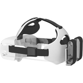 COSOOS Head Strap for Oculus Quest 2 Elite Strap, Comfortable Headband with Battery Holder Bracket for Enhanced Comfort and Long Playtime in VR, Reduce Head Pressure (Power Bank not Included) in Kuwait