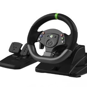 عجلة قيادة لأجهزة Xbox 360، عجلة سباق ألعاب الكمبيوتر الشخصي، عجلة قيادة 180 درجة مع دواسات ومحول لأجهزة XBOX 360 / PS3 / PC/Switch/Android in Saudi Arabia