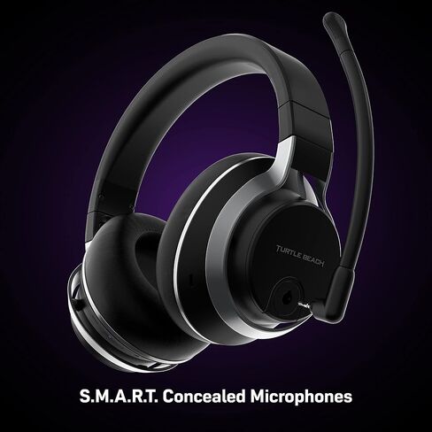 Turtle Beach Stealth Pro Multiplatform Wireless Noise-Cancelling Gaming Headset for PS5, PS4, PC, Mac, Mobile – Swappable Batteries – Black in Kuwait