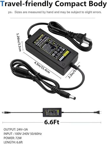 سلك محول طاقة تيار متردد 24 فولت لعجلة سباق لوجيتك G25 G27 G29 G920 G923 G940، فوجيتسو سكان سناب S1500 ماسح ضوئي ix1500 Fi-7160 Fi-7260 Fi-7180 ​​Fi-7280 Fi-5120C Fi-6140 6110 Fi- 6130 كابل شاحن in Kuwait