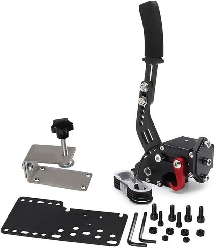 YESHMA 64 Bit USB Handbrake PC Handbrake & Non-contact Plus Hall Sensor متوافق مع G25/27/29/920/923 T500 T300، ملحقات الألعاب الاحترافية تستخدم لألعاب السباقات (مع المشبك واللوحة) in Saudi Arabia