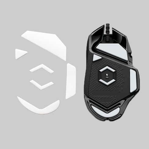 مجموعتان من زلاجات قدم الماوس البديلة ذات حواف منحنية ICE وسادات فائقة الإضاءة ناعمة لفأرة الألعاب اللاسلكية Logitech G502 Hero الأكثر سمكًا وثباتًا in Kuwait