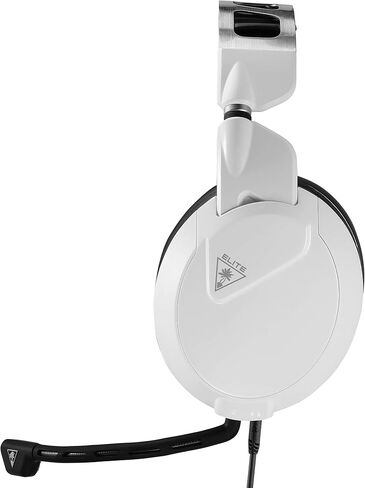 سماعة الألعاب Turtle Beach Elite Pro 2 للكمبيوتر الشخصي والهواتف المحمولة مقاس 3.5 ملم، لأجهزة Xbox Series X| S، وXbox One، وPS5، وPS4، وPlayStation، وNintendo Switch - مكبرات صوت 50 مم، وعصابة رأس معدنية - أبيض in Kuwait