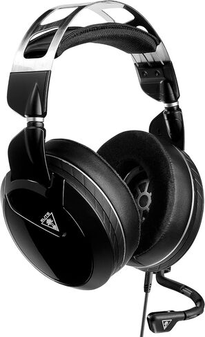 Turtle Beach Elite Pro 2 + SuperAmp Performance Gaming Headset for PS5, PS4, PlayStation, PC, & Mobile Devices with Bluetooth - Surround Sound, 50mm Speakers, Memory Foam Cushions - Black in Saudi Arabia