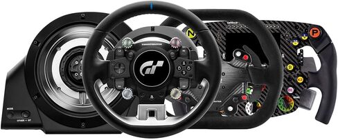 Thrustmaster USB T-GT II - عجلة سباق مع 3 مجموعة دواسات مغناطيسية، (PS5، PS4، الكمبيوتر الشخصي) in Kuwait