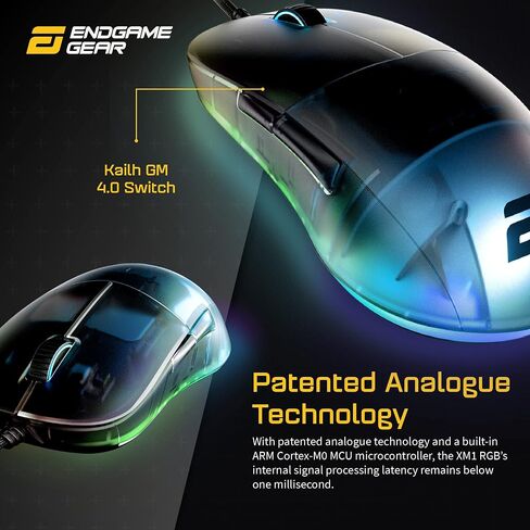 ENDGAME GEAR XM1r Gaming Mouse, Programmable Mouse with 5 Buttons and 19,000 DPI, White in Kuwait