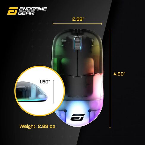 ENDGAME GEAR XM1r Gaming Mouse, Programmable Mouse with 5 Buttons and 19,000 DPI, White in Kuwait