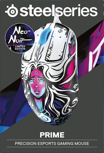 فأرة ألعاب Prime Neo Noir من SteelSeries – مستشعر بصري ترو موف برو 18000 CPI – 5 أزرار قابلة للبرمجة – مفاتيح بصرية مغناطيسية – إضاءة RGB رائعة in Saudi Arabia