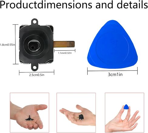 DTESL 2Pcs Black Thumbstick Replacement for Meta Oculus Quest 2,4Pcs Thumbstick Silicone Cap Cover with Prying Tool (Black) in Saudi Arabia