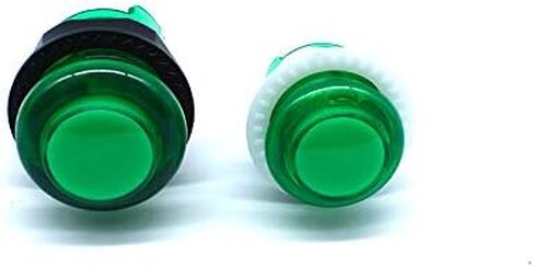 Arcity 8 Pcs Arcade LED Push Buttons Illuminated Light 6 × 30mm Buttons + 2 × 24mm Buttons with Built-in Microswtich for Arcade Machine Video Game Console DIY Jamma MAME Raspberry White New in Kuwait