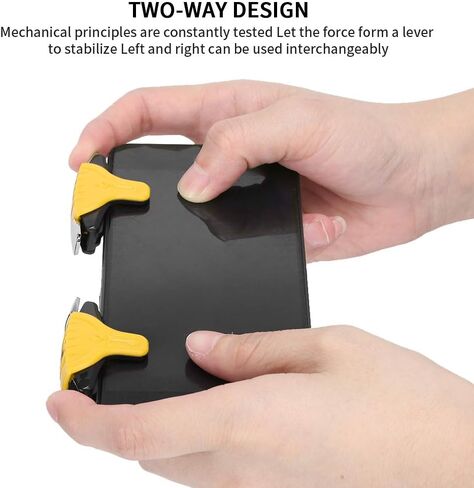 8Pcs PUBG Mobile Game Controller Trigger, Mobile Phone Game Controllers Trigger Sensitive F01 Shooter Controller Joystick Button for PUBG/Rules of Survival/Call of Duty(Yellow) in Saudi Arabia