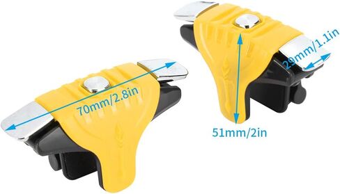 8Pcs PUBG Mobile Game Controller Trigger, Mobile Phone Game Controllers Trigger Sensitive F01 Shooter Controller Joystick Button for PUBG/Rules of Survival/Call of Duty(Yellow) in Saudi Arabia