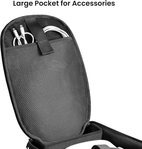 tomtoc Carrying Bag for Meta/Oculus Quest 2/Quest Pro VR Gaming Headset, Touch Controllers Accessories, Lightweight, Portable, Travel Shoulder Sling Backpack with 2 Pouches for Meta/Oculus Quest 2 in Saudi Arabia