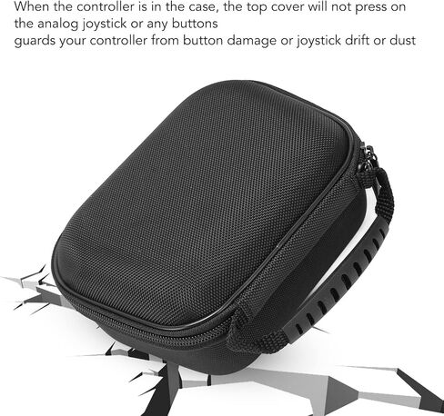 Game Controller Travel Case, Hard Shell Case Compatible with Series S X, Portable EVA Case with Velvet Lining and Double Zipper, for PS5 PS4 Controllers for Gamers in Saudi Arabia