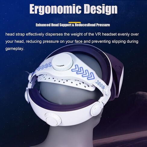 حزام رأس قابل للتعديل متوافق مع بلاي ستيشن VR2، حزام بديل مريح فوق الرأس لـ PS VR2 يوازن ملحقات ضغط الرأس لسماعات PSVR 2 in Saudi Arabia