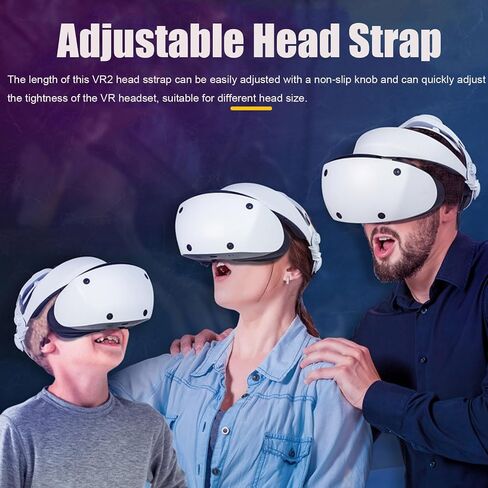 حزام رأس قابل للتعديل متوافق مع بلاي ستيشن VR2، حزام بديل مريح فوق الرأس لـ PS VR2 يوازن ملحقات ضغط الرأس لسماعات PSVR 2 in Saudi Arabia