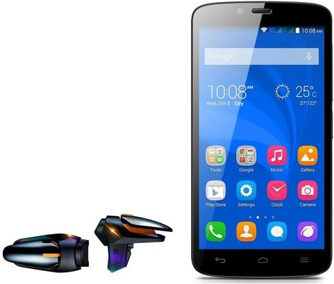 BoxWave Gaming Gear Compatible with Honor Holly (Gaming Gear by BoxWave) - Touchscreen QuickTrigger Auto, Trigger Buttons Autofire Gaming Mobile FPS for Honor Holly - Jet Black in Saudi Arabia