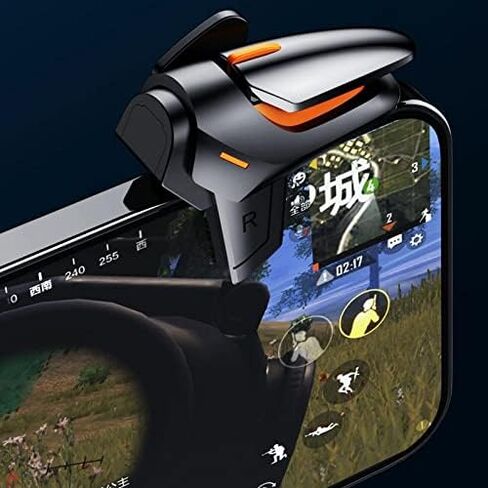 BoxWave Gaming Gear Compatible with Honor 7X (Gaming Gear by BoxWave) - Touchscreen QuickTrigger Auto, Trigger Buttons Autofire Gaming Mobile FPS for Honor 7X - Jet Black in Saudi Arabia