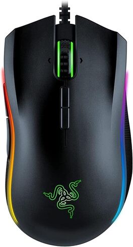 Razer Mamba Elite Wired Gaming Mouse: 16,000 DPI Optical Sensor - Chroma RGB Lighting - 9 Programmable Buttons - Mechanical Switches in Kuwait