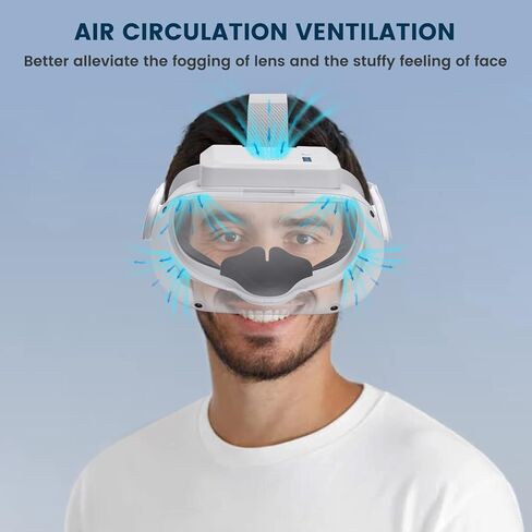 Alcopanda 1 * حزام رأس سماعة الرأس مع بطارية لـ Quest 2+1 * VR Fan لـ Oculus Quest 2 in Kuwait