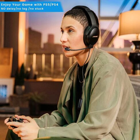 weishan Detachable Mic Replacement for Bose QuietComfort 35 II(QC35 II) & Quiet Comfort 35(QC35) Headphones, Boom Gaming Microphone with Mute Switch for Xbox One, PS4, PS5, PC in Saudi Arabia