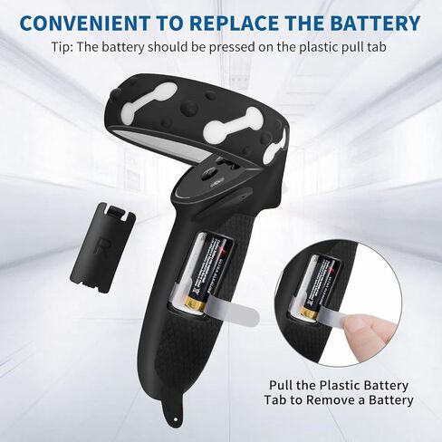 Alcopanda 1 * حزام رأس سماعة الرأس مع بطارية لـ Quest 2 + 1 * غطاء مقابض وحدة التحكم لـ Quest 2 in Kuwait