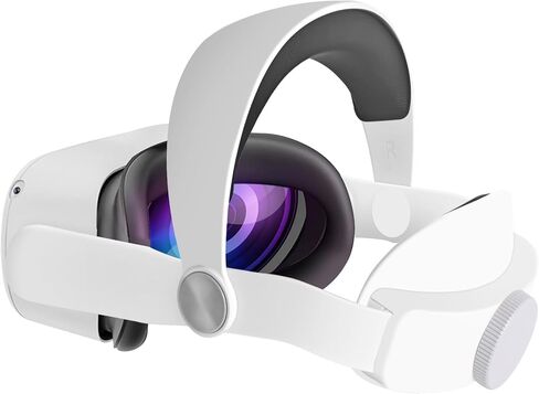 سيرمج حزام راس لاوكولوس كويست 2، ملحقات الواقع الافتراضي متوافقة مع كويست 2، حزام ايليت بديل لملحقات ميتا/اوكيولوس كويست 2، دعم معزز وراحة للاعبي الاطفال والكبار in Kuwait