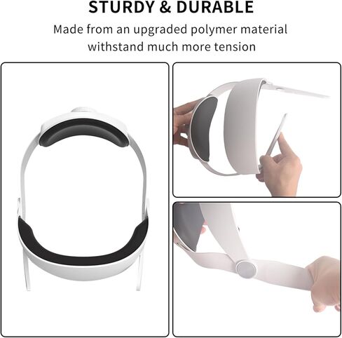 سيرمج حزام راس لاوكولوس كويست 2، ملحقات الواقع الافتراضي متوافقة مع كويست 2، حزام ايليت بديل لملحقات ميتا/اوكيولوس كويست 2، دعم معزز وراحة للاعبي الاطفال والكبار in Kuwait