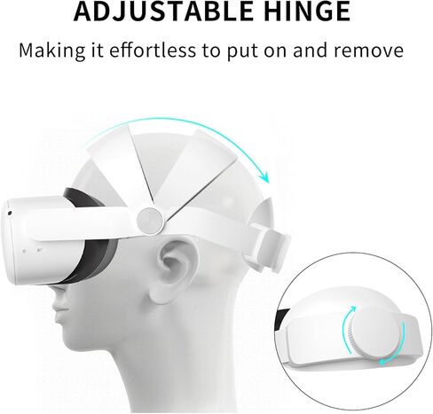 سيرمج حزام راس لاوكولوس كويست 2، ملحقات الواقع الافتراضي متوافقة مع كويست 2، حزام ايليت بديل لملحقات ميتا/اوكيولوس كويست 2، دعم معزز وراحة للاعبي الاطفال والكبار in Kuwait