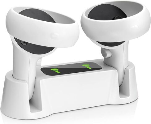 Charging Dock for Oculus Quest 2 Controllers,VR Charger Station for Oculus Quest 2 Controllers Fast Charging Station Set with Type-C Charging Cable in Kuwait