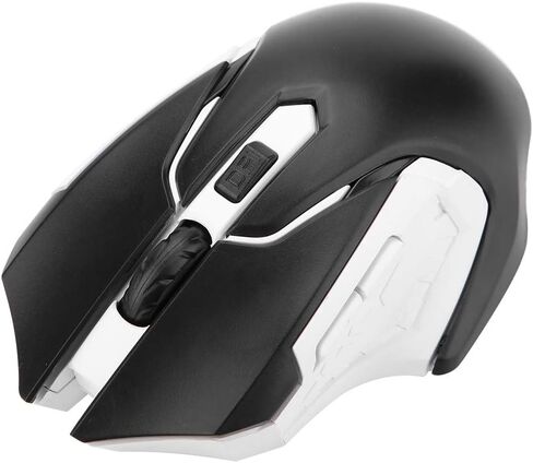 Wireless Gaming Mouse, Rechargeable Slim Silent Mouse, 2.4G Computer Mouse with USB Receiver, 1200DPI, Optical Mouse for PC, Laptop, Computer and Desktop, Battery Time (Black) in Saudi Arabia