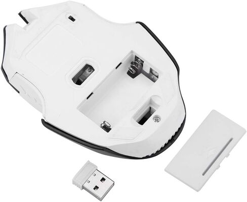 Wireless Gaming Mouse, Rechargeable Slim Silent Mouse, 2.4G Computer Mouse with USB Receiver, 1200DPI, Optical Mouse for PC, Laptop, Computer and Desktop, Battery Time (Black) in Saudi Arabia