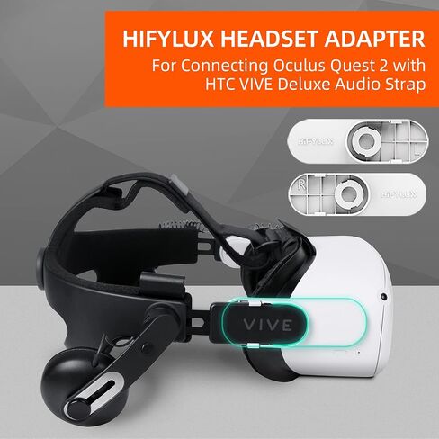 طقم شريط صوتي فاخر محول سماعات الرأس متوافق مع Oculus Quest 2 DAS HTC Vive (V2) FrankenQuest 2 in Kuwait