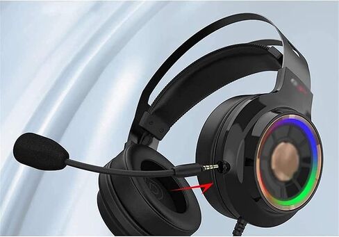 Marycan Gaming Headset for with Mic,PC Laptop,Surround Sound Over Ear Noise Cancelling Headphone with RGB Lights Volume Control for Laptops in Saudi Arabia
