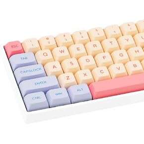 104 PBT Keycaps, Dye Sublimation OEM Profile Keycaps Colorful Clouds Keycap Set for Cherry MX Switches ANSI Layout Mechanical Keyboards(Blue) in Saudi Arabia