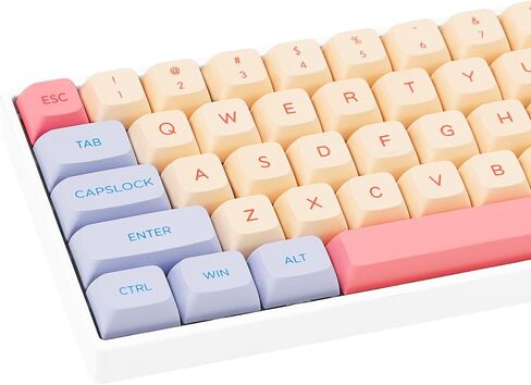 104 PBT Keycaps, Dye Sublimation OEM Profile Keycaps Colorful Clouds Keycap Set for Cherry MX Switches ANSI Layout Mechanical Keyboards(Blue) in Saudi Arabia