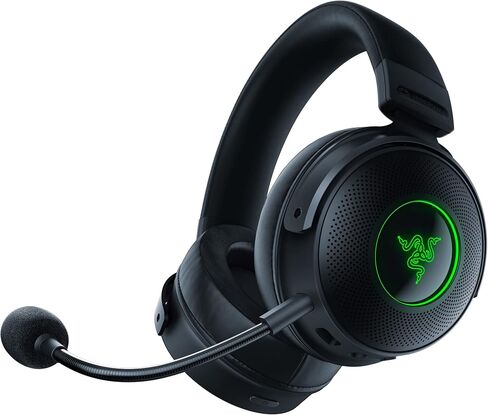سماعة الألعاب اللاسلكية Razer Kraken V3 Pro HyperSense مع تقنية اللمس: محركات Triforce Titanium مقاس 50 مم - الصوت المكاني THX وماوس الألعاب اللاسلكي DeathAdder V2 Pro - أسود كلاسيكي in Saudi Arabia