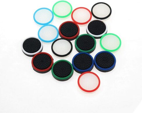 Silicone Analog Thumb Grip Stick Cap Cover Joystick Cap Thumbstick Cover for Switch NS NX Joy-Con Controller (Y-Mixed Color) in Saudi Arabia