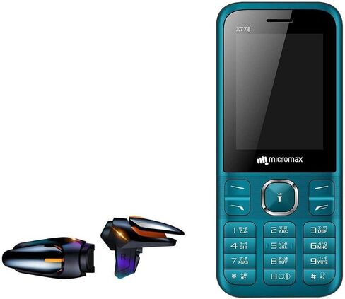 BoxWave Gaming Gear Compatible with Micromax X778 (Gaming Gear by BoxWave) - Touchscreen QuickTrigger Auto, Trigger Buttons Autofire Gaming Mobile FPS for Micromax X778 - Jet Black in Saudi Arabia