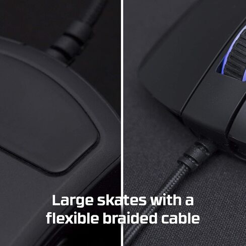 HyperX Pulsefire Dart - Wireless RGB Gaming Mouse, Software-Controlled Customization, 6 Programmable Buttons, Qi-Charging Battery up to 50 hours - PC, PS4, Xbox One Compatible,Black in Saudi Arabia
