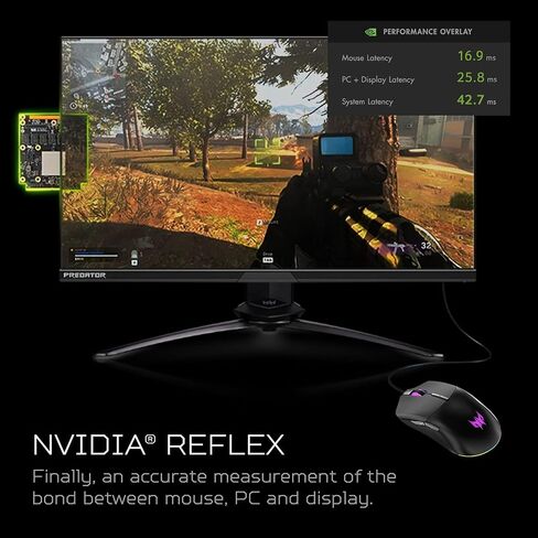 Acer Nitro Gaming Mouse III | RGB Wired Gaming Mouse | 6 Buttons | Adjustable DPI (800–7200) | Ergonomic Design | Plug & Play for Gamers & Students, Casual Gaming & PC Setup Upgrade in Kuwait
