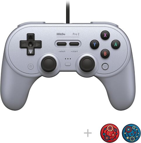 8Bitdo Pro 2 Wired Controller with Customize Back Buttons & Modifiable Vibration for Switch, Steam Deck, PC Windows and Raspberry Pi (G Glassic Edition) in Saudi Arabia