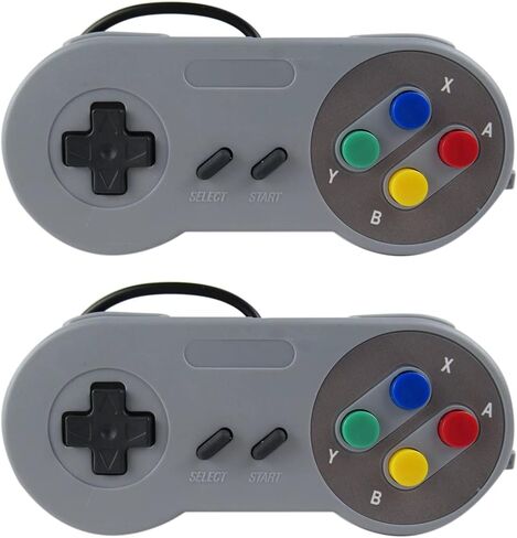 2 حزمة USB لعبة تحكم الألعاب جويستيك غمبد تحكم لنينتندو SNES لوحة ألعاب لنظام التشغيل Windows PC MAC التحكم في الكمبيوتر عصا التحكم in Kuwait